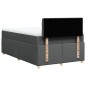 vidaXL Boxspringbett mit Matratze Dunkelgrau 120x200 cm Stoff vidaXL Boxspringbett mit Matratze Dunkelgrau 120x200 cm Stoff