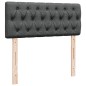 vidaXL Boxspringbett mit Matratze Dunkelgrau 120x200 cm Stoff vidaXL Boxspringbett mit Matratze Dunkelgrau 120x200 cm Stoff