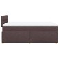 vidaXL Boxspringbett mit Matratze Dunkelbraun 120x200 cm Stoff vidaXL Boxspringbett mit Matratze Dunkelbraun 120x200 cm Stoff