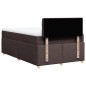 vidaXL Boxspringbett mit Matratze Dunkelbraun 120x200 cm Stoff vidaXL Boxspringbett mit Matratze Dunkelbraun 120x200 cm Stoff