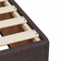 vidaXL Boxspringbett mit Matratze Dunkelbraun 120x200 cm Stoff vidaXL Boxspringbett mit Matratze Dunkelbraun 120x200 cm Stoff