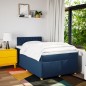 vidaXL Boxspringbett mit Matratze Blau 120x200 cm Stoff vidaXL Boxspringbett mit Matratze Blau 120x200 cm Stoff