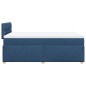 vidaXL Boxspringbett mit Matratze Blau 120x200 cm Stoff vidaXL Boxspringbett mit Matratze Blau 120x200 cm Stoff