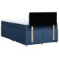 vidaXL Boxspringbett mit Matratze Blau 120x200 cm Stoff vidaXL Boxspringbett mit Matratze Blau 120x200 cm Stoff