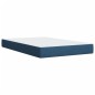 vidaXL Boxspringbett mit Matratze Blau 120x200 cm Stoff vidaXL Boxspringbett mit Matratze Blau 120x200 cm Stoff