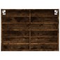 vidaXL Vitrinenschrank Räuchereiche 80x8,5x58 cm Holzwerkstoff vidaXL Vitrinenschrank Räuchereiche 80x8,5x58 cm Holzwerkstoff