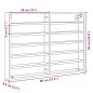 vidaXL Vitrinenschrank Räuchereiche 80x8,5x58 cm Holzwerkstoff vidaXL Vitrinenschrank Räuchereiche 80x8,5x58 cm Holzwerkstoff