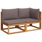 vidaXL Gartensofa mit Kissen 2-Sitzer Massivholz Akazie vidaXL Gartensofa mit Kissen 2-Sitzer Massivholz Akazie