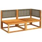 vidaXL Gartensofa mit Kissen 2-Sitzer Massivholz Akazie vidaXL Gartensofa mit Kissen 2-Sitzer Massivholz Akazie