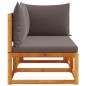 vidaXL Gartensofa mit Kissen 2-Sitzer Massivholz Akazie vidaXL Gartensofa mit Kissen 2-Sitzer Massivholz Akazie