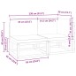 vidaXL Gartensofa mit Kissen 2-Sitzer Massivholz Akazie vidaXL Gartensofa mit Kissen 2-Sitzer Massivholz Akazie
