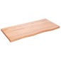 Tischplatte Hellbraun 100x50x4 cm Massivholz Eiche Behandelt Tischplatte Hellbraun 100x50x4 cm Massivholz Eiche Behandelt