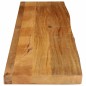 vidaXL Tischplatte mit Baumkante 140x20x2,5 cm Massivholz Mango vidaXL Tischplatte mit Baumkante 140x20x2,5 cm Massivholz Mango