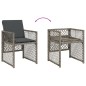 vidaXL 5-tlg. Garten-Essgruppe mit Kissen Grau Poly Rattan vidaXL 5-tlg. Garten-Essgruppe mit Kissen Grau Poly Rattan