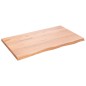 Tischplatte Hellbraun 100x60x4 cm Massivholz Eiche Behandelt Tischplatte Hellbraun 100x60x4 cm Massivholz Eiche Behandelt