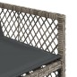 vidaXL 7-tlg. Garten-Essgruppe mit Kissen Grau Poly Rattan vidaXL 7-tlg. Garten-Essgruppe mit Kissen Grau Poly Rattan