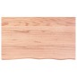 Tischplatte Hellbraun 100x60x4 cm Massivholz Eiche Behandelt Tischplatte Hellbraun 100x60x4 cm Massivholz Eiche Behandelt