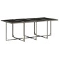 vidaXL 9-tlg. Garten-Essgruppe mit Kissen Grau Poly Rattan vidaXL 9-tlg. Garten-Essgruppe mit Kissen Grau Poly Rattan