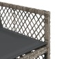 vidaXL 9-tlg. Garten-Essgruppe mit Kissen Grau Poly Rattan vidaXL 9-tlg. Garten-Essgruppe mit Kissen Grau Poly Rattan