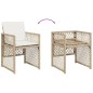 vidaXL 9-tlg. Garten-Essgruppe mit Kissen Beige Poly Rattan vidaXL 9-tlg. Garten-Essgruppe mit Kissen Beige Poly Rattan