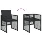 vidaXL 13-tlg. Garten-Essgruppe mit Kissen Schwarz Poly Rattan vidaXL 13-tlg. Garten-Essgruppe mit Kissen Schwarz Poly Rattan