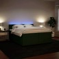 vidaXL Boxspringbett mit Matratze Dunkelgrün 200x200 cm Samt vidaXL Boxspringbett mit Matratze Dunkelgrün 200x200 cm Samt