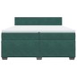 vidaXL Boxspringbett mit Matratze Dunkelgrün 200x200 cm Samt vidaXL Boxspringbett mit Matratze Dunkelgrün 200x200 cm Samt