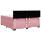 vidaXL Boxspringbett mit Matratze Rosa 200x200 cm Samt vidaXL Boxspringbett mit Matratze Rosa 200x200 cm Samt