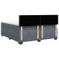 vidaXL Boxspringbett mit Matratze Dunkelgrau 200x200 cm Samt vidaXL Boxspringbett mit Matratze Dunkelgrau 200x200 cm Samt