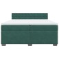 vidaXL Boxspringbett mit Matratze Dunkelgrün 200x200 cm Samt vidaXL Boxspringbett mit Matratze Dunkelgrün 200x200 cm Samt