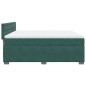 vidaXL Boxspringbett mit Matratze Dunkelgrün 200x200 cm Samt vidaXL Boxspringbett mit Matratze Dunkelgrün 200x200 cm Samt