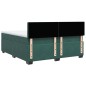 vidaXL Boxspringbett mit Matratze Dunkelgrün 200x200 cm Samt vidaXL Boxspringbett mit Matratze Dunkelgrün 200x200 cm Samt