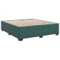 vidaXL Boxspringbett mit Matratze Dunkelgrün 200x200 cm Samt vidaXL Boxspringbett mit Matratze Dunkelgrün 200x200 cm Samt