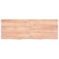 Tischplatte Hellbraun 140x50x6 cm Massivholz Eiche Behandelt Tischplatte Hellbraun 140x50x6 cm Massivholz Eiche Behandelt