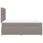 vidaXL Boxspringbett mit Matratze Taupe 120x200 cm Stoff vidaXL Boxspringbett mit Matratze Taupe 120x200 cm Stoff