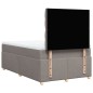 vidaXL Boxspringbett mit Matratze Taupe 120x200 cm Stoff vidaXL Boxspringbett mit Matratze Taupe 120x200 cm Stoff