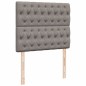 vidaXL Boxspringbett mit Matratze Taupe 120x200 cm Stoff vidaXL Boxspringbett mit Matratze Taupe 120x200 cm Stoff
