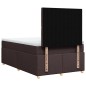vidaXL Boxspringbett mit Matratze Dunkelbraun 120x200 cm Stoff vidaXL Boxspringbett mit Matratze Dunkelbraun 120x200 cm Stoff