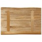 vidaXL Tischplatte mit Baumkante 60x40x3,8 cm Raues Mango Massivholz