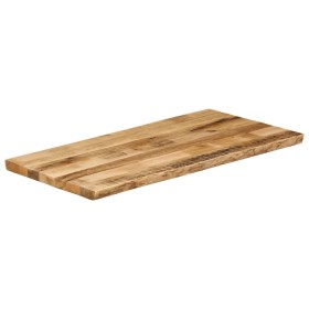 vidaXL Tischplatte mit Baumkante 120x60x3,8 cm Raues Mango Massivholz