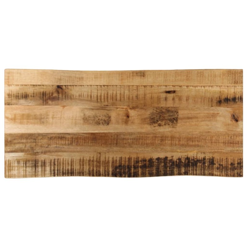 vidaXL Tischplatte mit Baumkante 80x40x3,8 cm Raues Mango Massivholz vidaXL Tischplatte mit Baumkante 80x40x3,8 cm Raues Mango Massivholz