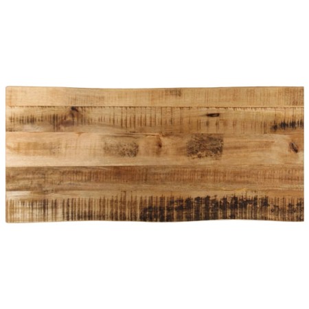 vidaXL Tischplatte mit Baumkante 80x40x3,8 cm Raues Mango Massivholz