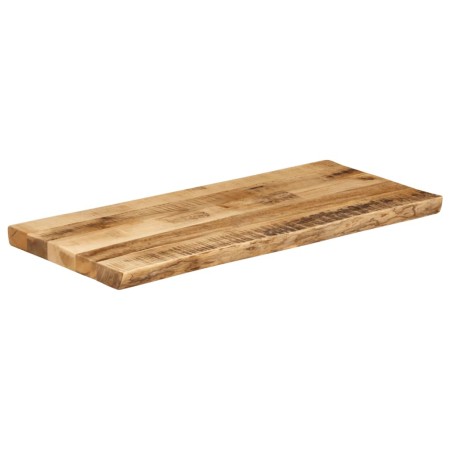 vidaXL Tischplatte mit Baumkante 80x40x3,8 cm Raues Mango Massivholz