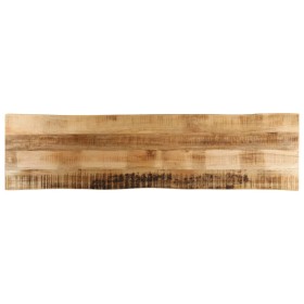 vidaXL Tischplatte mit Baumkante 180x40x3,8 cm Raues Mango Massivholz