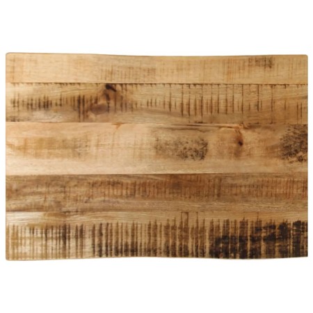 vidaXL Tischplatte mit Baumkante 60x40x2,5 cm Raues Mango Massivholz