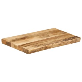 vidaXL Tischplatte mit Baumkante 60x40x2,5 cm Raues Mango Massivholz