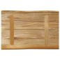 vidaXL Tischplatte mit Baumkante 60x40x2,5 cm Raues Mango Massivholz vidaXL Tischplatte mit Baumkante 60x40x2,5 cm Raues Mango Massivholz