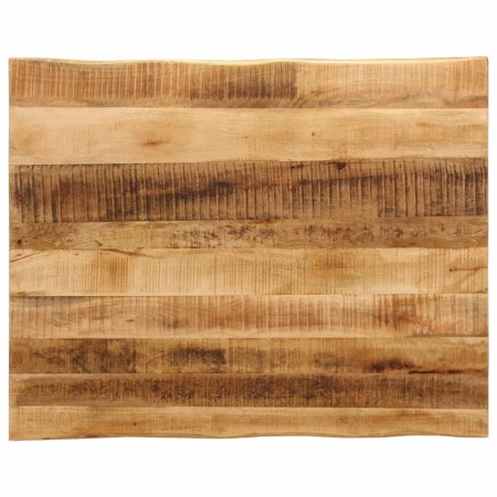 vidaXL Tischplatte mit Baumkante 110x80x2,5 cm Raues Mango Massivholz