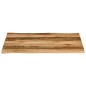 vidaXL Tischplatte mit Baumkante 110x80x2,5 cm Raues Mango Massivholz vidaXL Tischplatte mit Baumkante 110x80x2,5 cm Raues Mango Massivholz