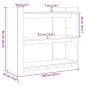 vidaXL Konsolentisch Sonoma-Eiche 100x35x90 cm Holzwerkstoff vidaXL Konsolentisch Sonoma-Eiche 100x35x90 cm Holzwerkstoff